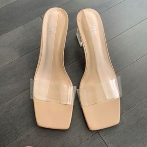 Zara clear pumps